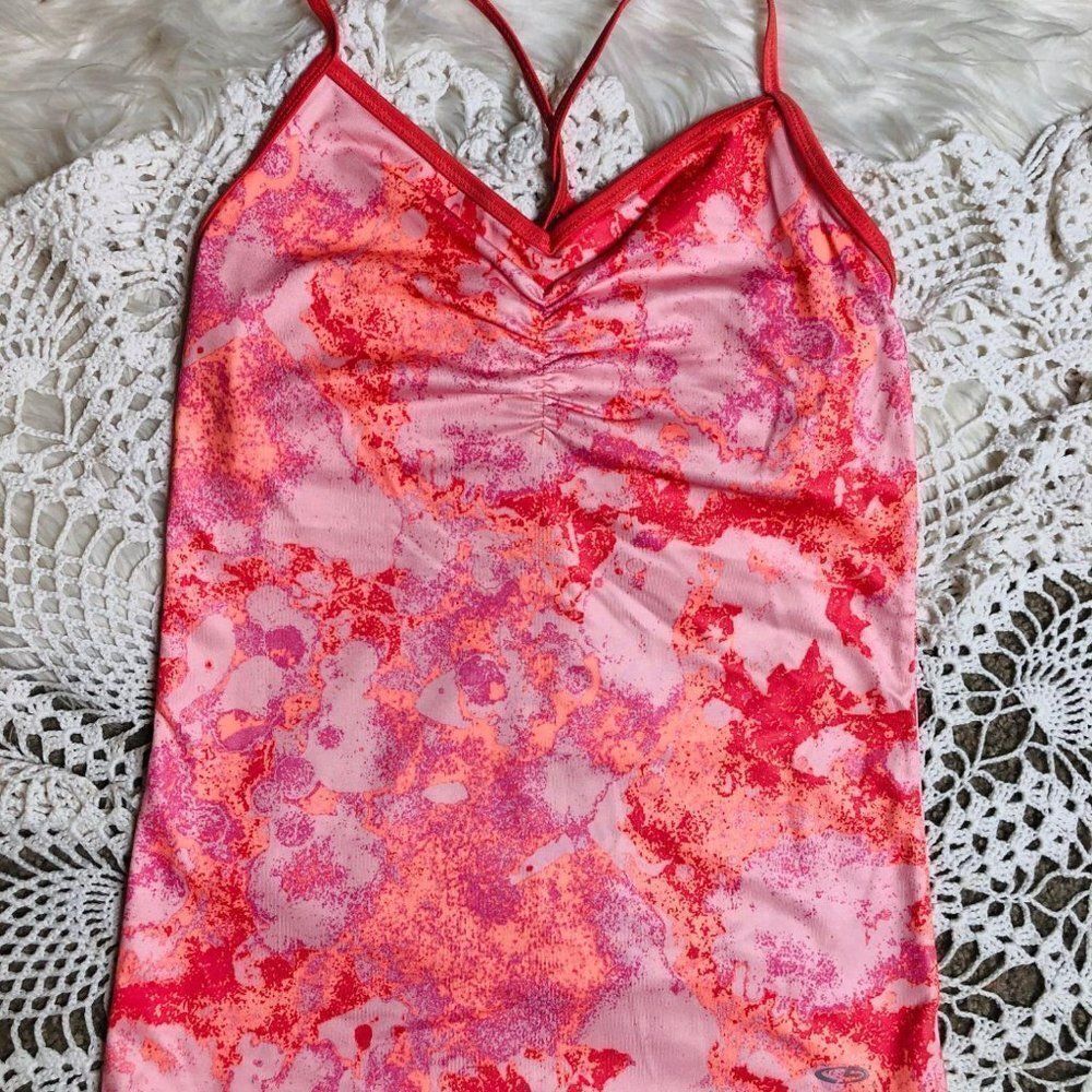 Champion Athletic Tank‎ Top Pink Patterned